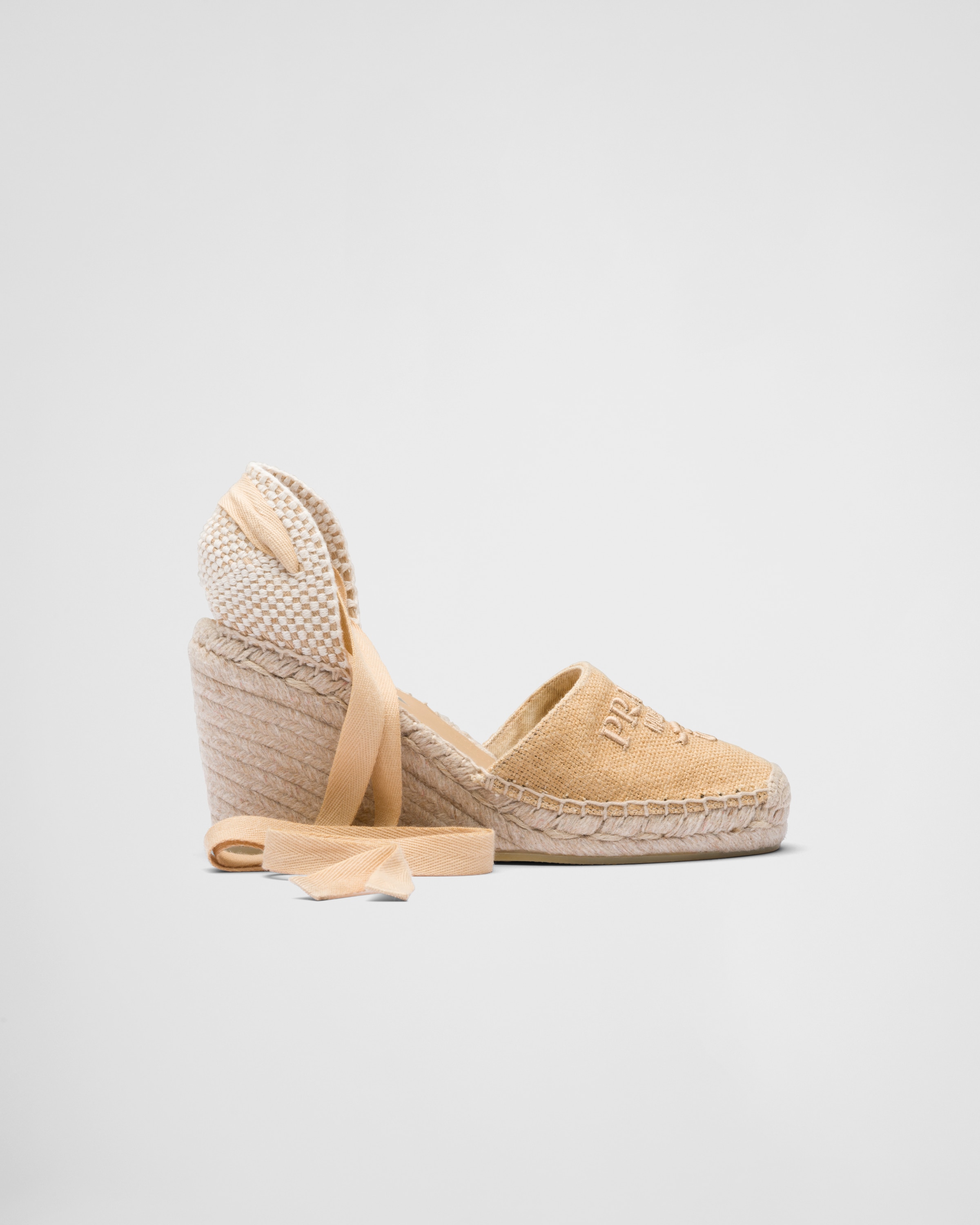 Prada shop wedge espadrille