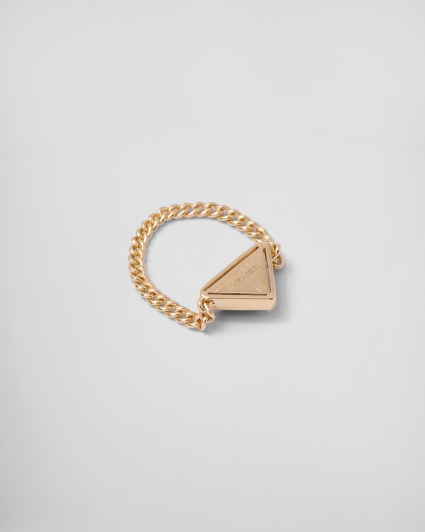 Eternal Gold chain ring in yellow gold with amethyst - Gold/Methyst Eternal Gold chain ring in yellow gold with amethyst - Gold/Methyst