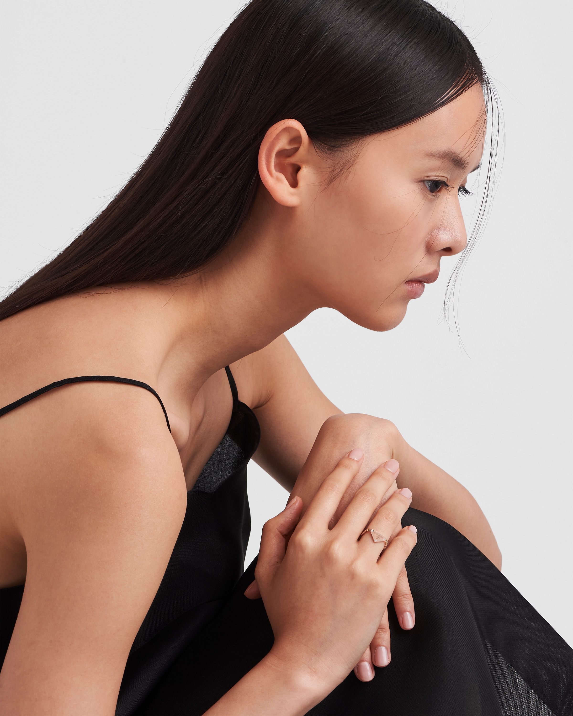 PRADA プラダ リング チェーン ローズゴールド ダイヤモンド ローズゴールド／ホワイト Eternal Gold ピンクゴールドx
