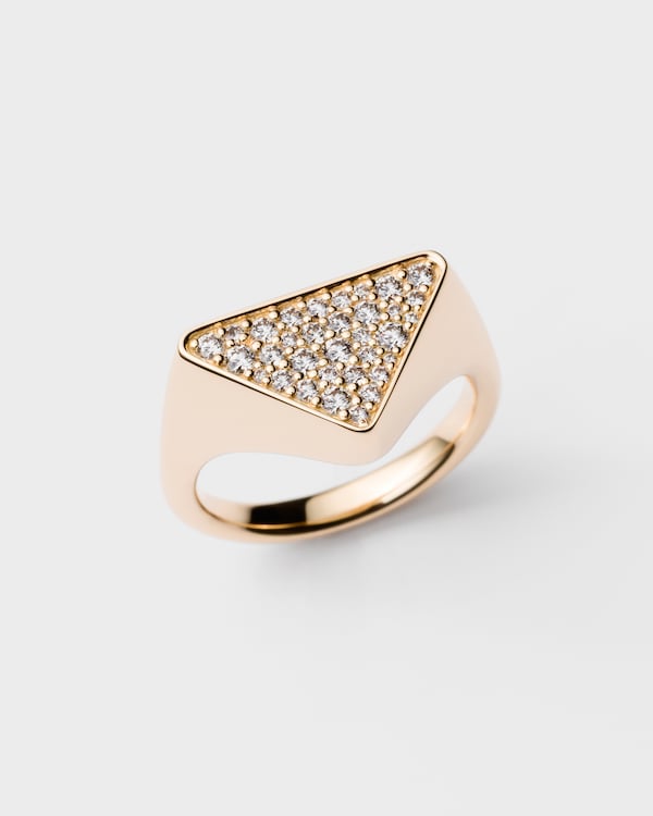 Eternal Gold イエローゴールドxダイヤモンド シグネットリング Eternal Gold イエローゴールドxダイヤモンド シグネットリング