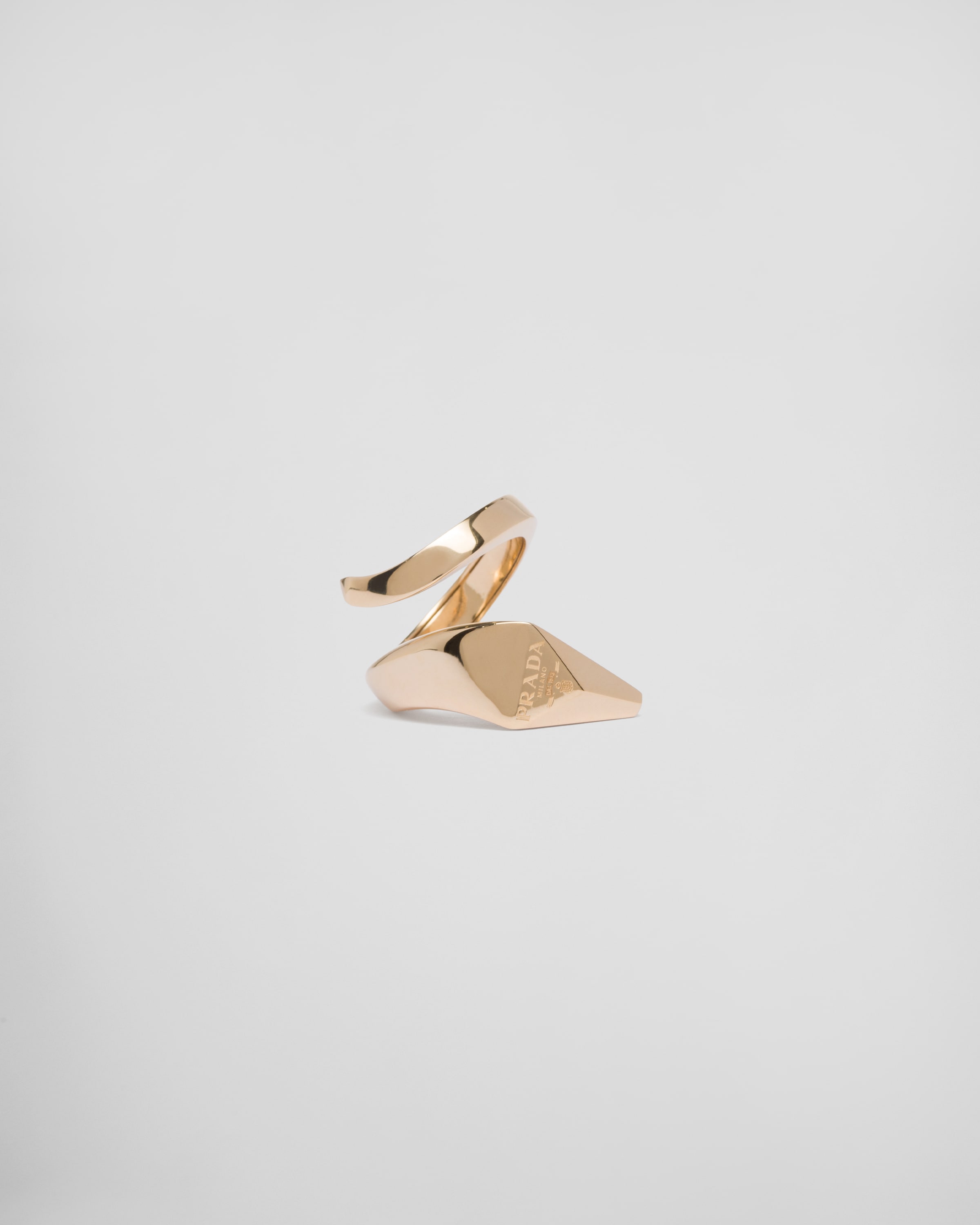 Prada Eternal Gold Snake Ring In Yellow Gold