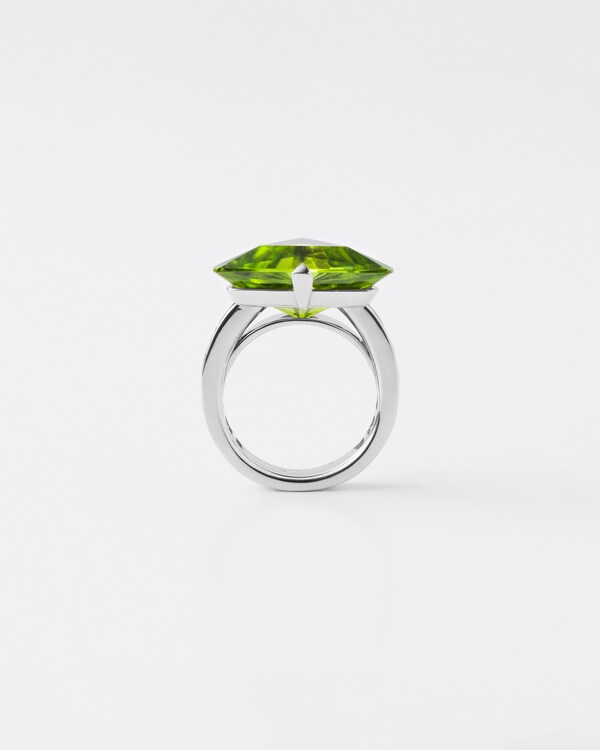 Anello solitaire Couleur Vivante in oro bianco con peridoto e ametista - Oro/Peridoto/Ametista Anello solitaire Couleur Vivante in oro bianco con peridoto e ametista - Oro/Peridoto/Ametista
