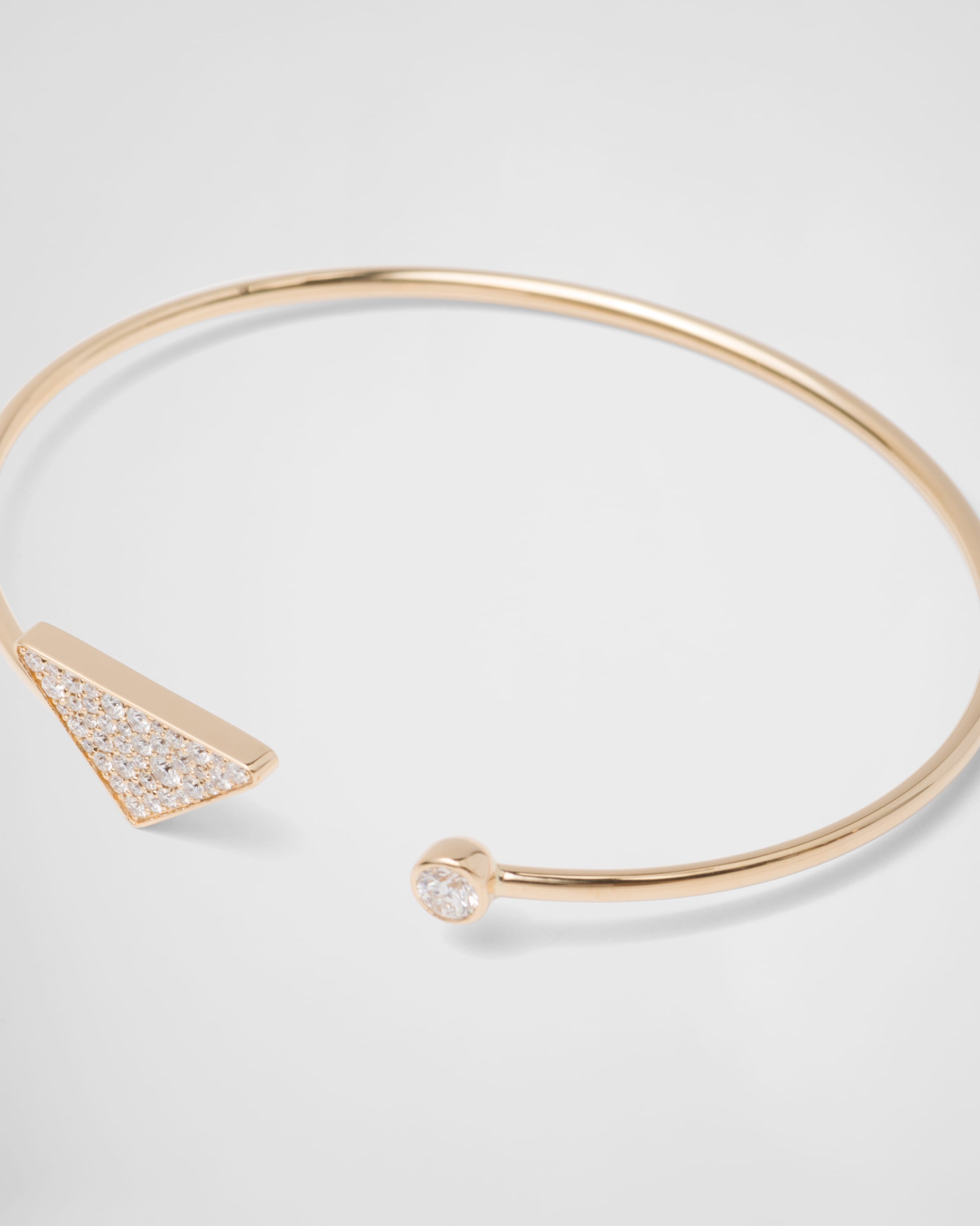 Prada Eternal Gold 钻石装饰18K黄金手镯 4