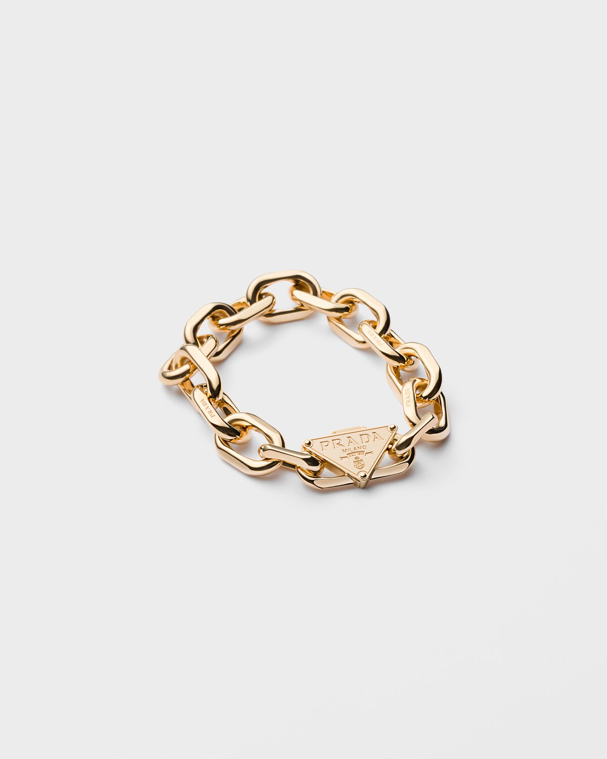 Gold Eternal Gold Chain Bracelet In Yellow Gold PRADA United States Gold Eternal Gold Chain Bracelet In Yellow Gold PRADA United States