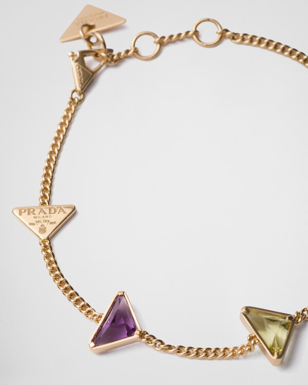 Eternal Gold chain bracelet in yellow gold and semi-precious stones Eternal Gold chain bracelet in yellow gold and semi-precious stones