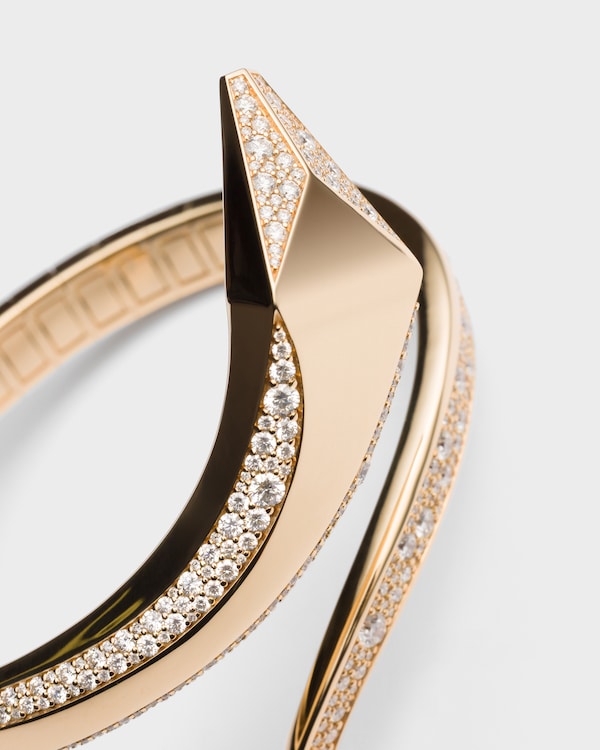 Eternal Gold イエローゴールドxダイヤモンド スネーク ブレスレット  Eternal Gold イエローゴールドxダイヤモンド スネーク ブレスレット