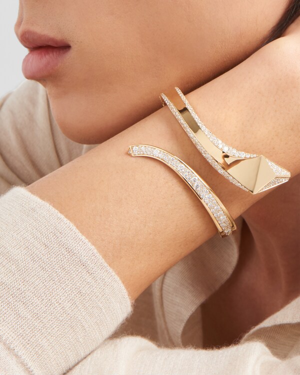 Eternal Gold イエローゴールドxダイヤモンド スネーク ブレスレット  Eternal Gold イエローゴールドxダイヤモンド スネーク ブレスレット