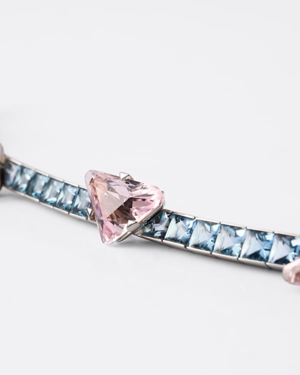 Pulsera Couleur Vivante - oro blanco con morganita y aguamarina - Oro/morganita/aguamarina Pulsera Couleur Vivante - oro blanco con morganita y aguamarina - Oro/morganita/aguamarina