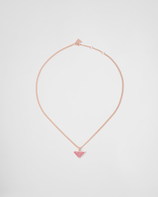Pink Gold/Begonia/White Eternal Gold pendant necklace in