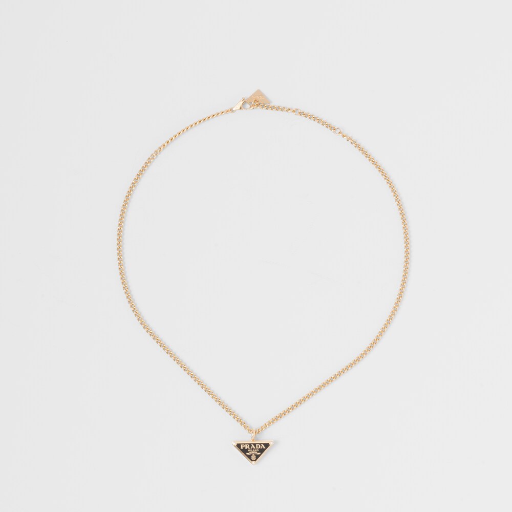 Prada Eternal Gold pendant necklace in yellow gold with diamonds 1