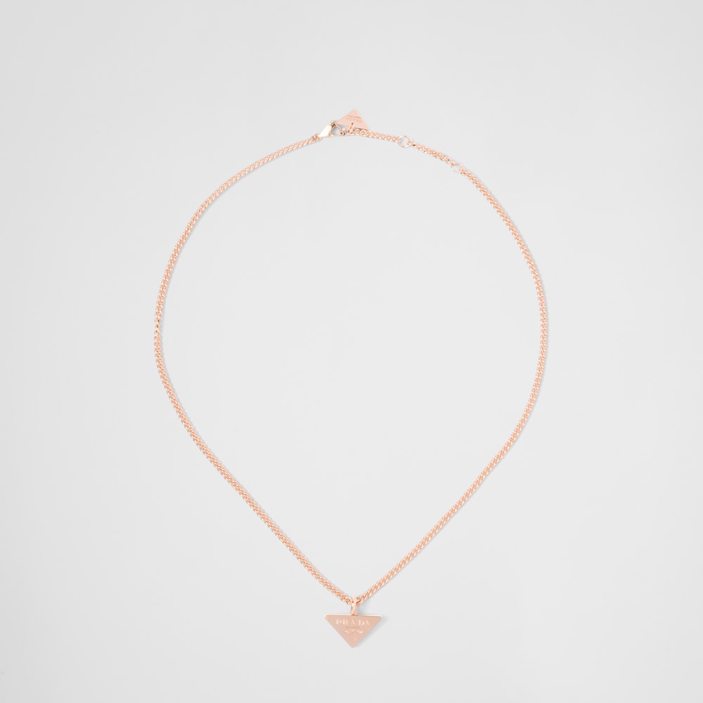 prada.com | Eternal Gold pendant necklace in pink gold