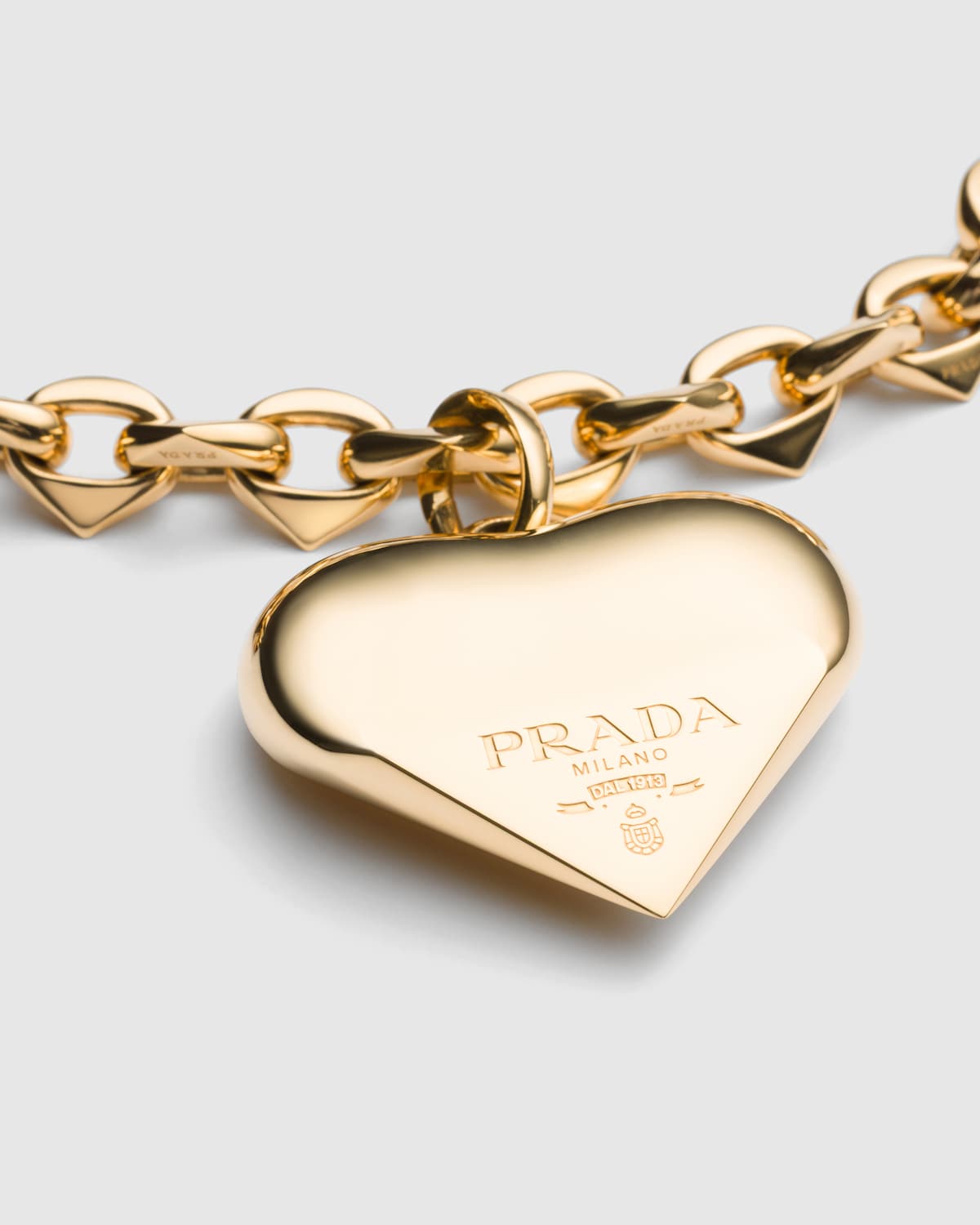 Gold Eternal Gold Large Pendant Necklace In Yellow Gold PRADA