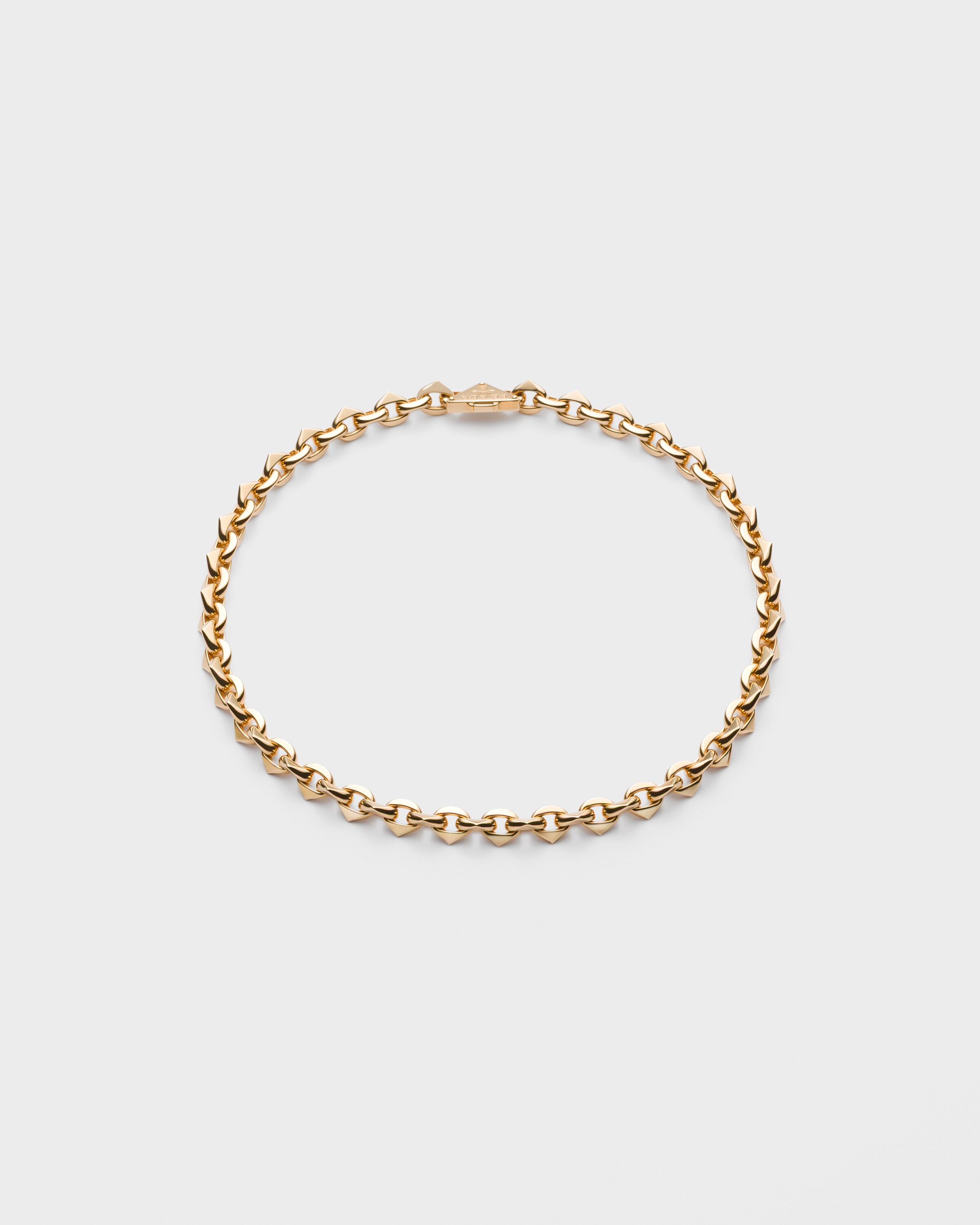 Prada Collana A Catena Eternal Gold In Oro Giallo, Donna, Oro, Taglia M