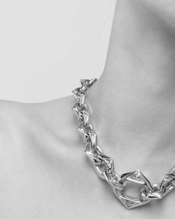 Eternal Gold chain necklace in yellow gold and laboratory-grown diamonds Eternal Gold chain necklace in yellow gold and laboratory-grown diamonds