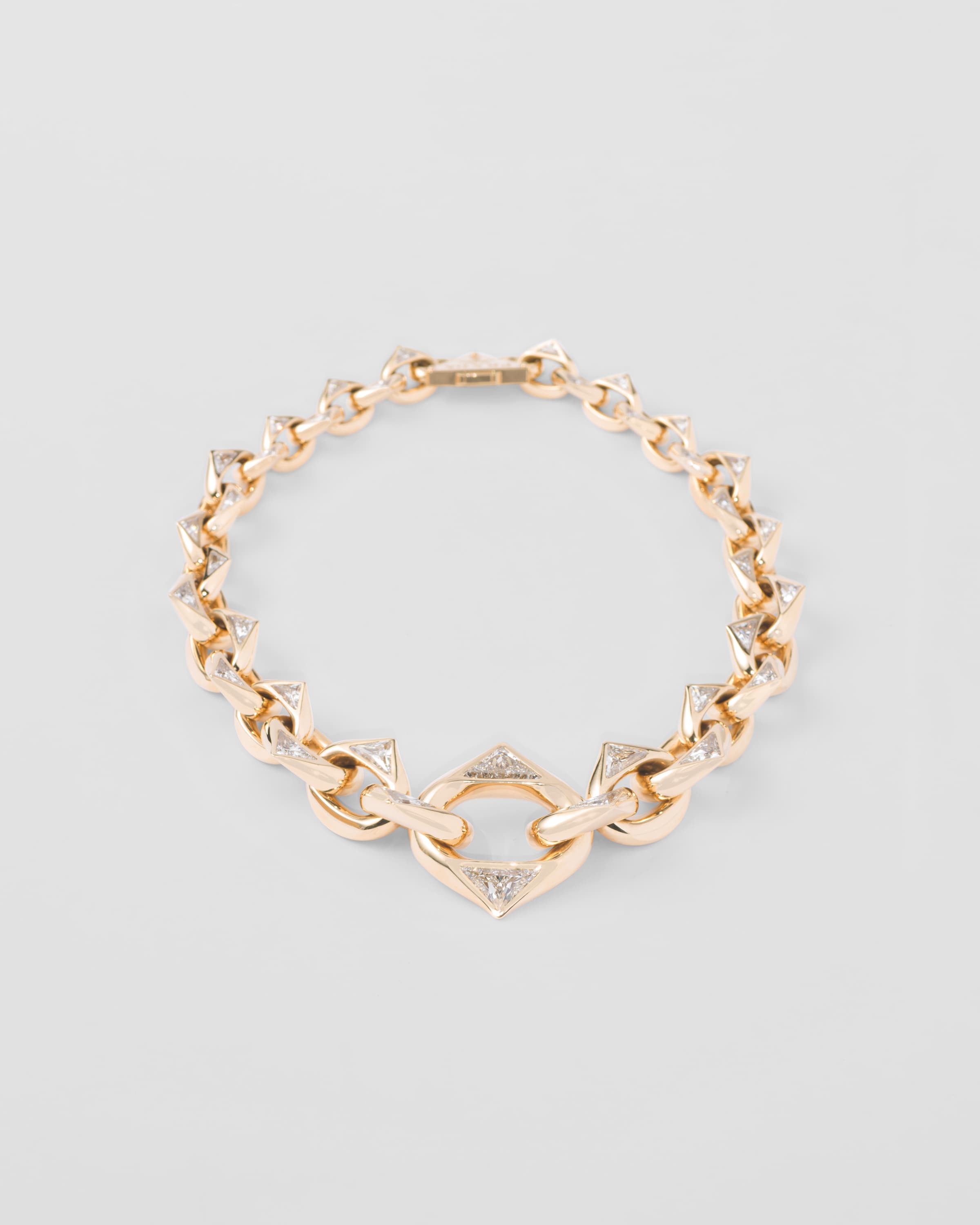 Prada Eternal Gold Chain Necklace In Yellow Gold And Laboratory-grown Diamonds