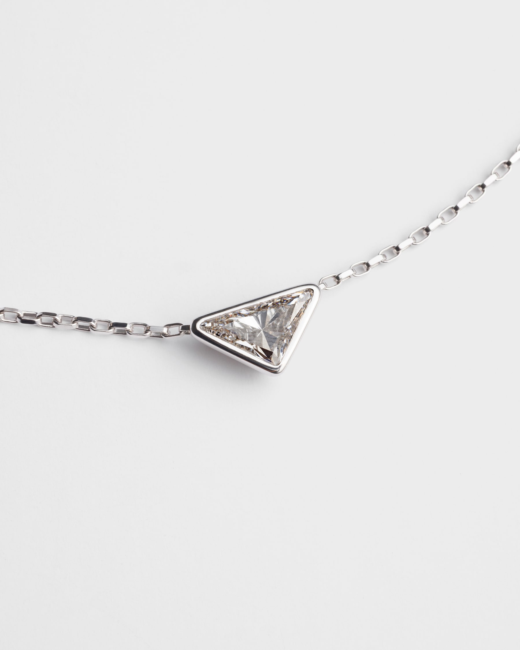Reid Gold Intarsia Long Pendant Necklace In White Intarsia main image 1