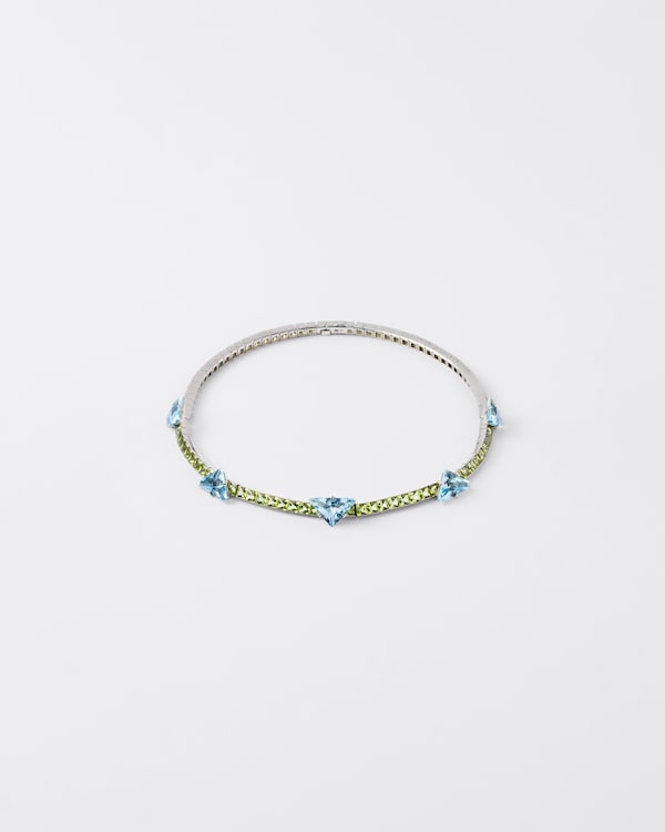 Couleur Vivante necklace - white gold with aquamarine and peridot - Gold/Aquamarine/Peridot Couleur Vivante necklace - white gold with aquamarine and peridot - Gold/Aquamarine/Peridot