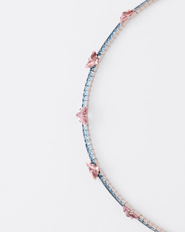 Collier Couleur Vivante - or blanc avec morganite et aigue-marine - Or/Morganite/Aigue-marine Collier Couleur Vivante - or blanc avec morganite et aigue-marine - Or/Morganite/Aigue-marine