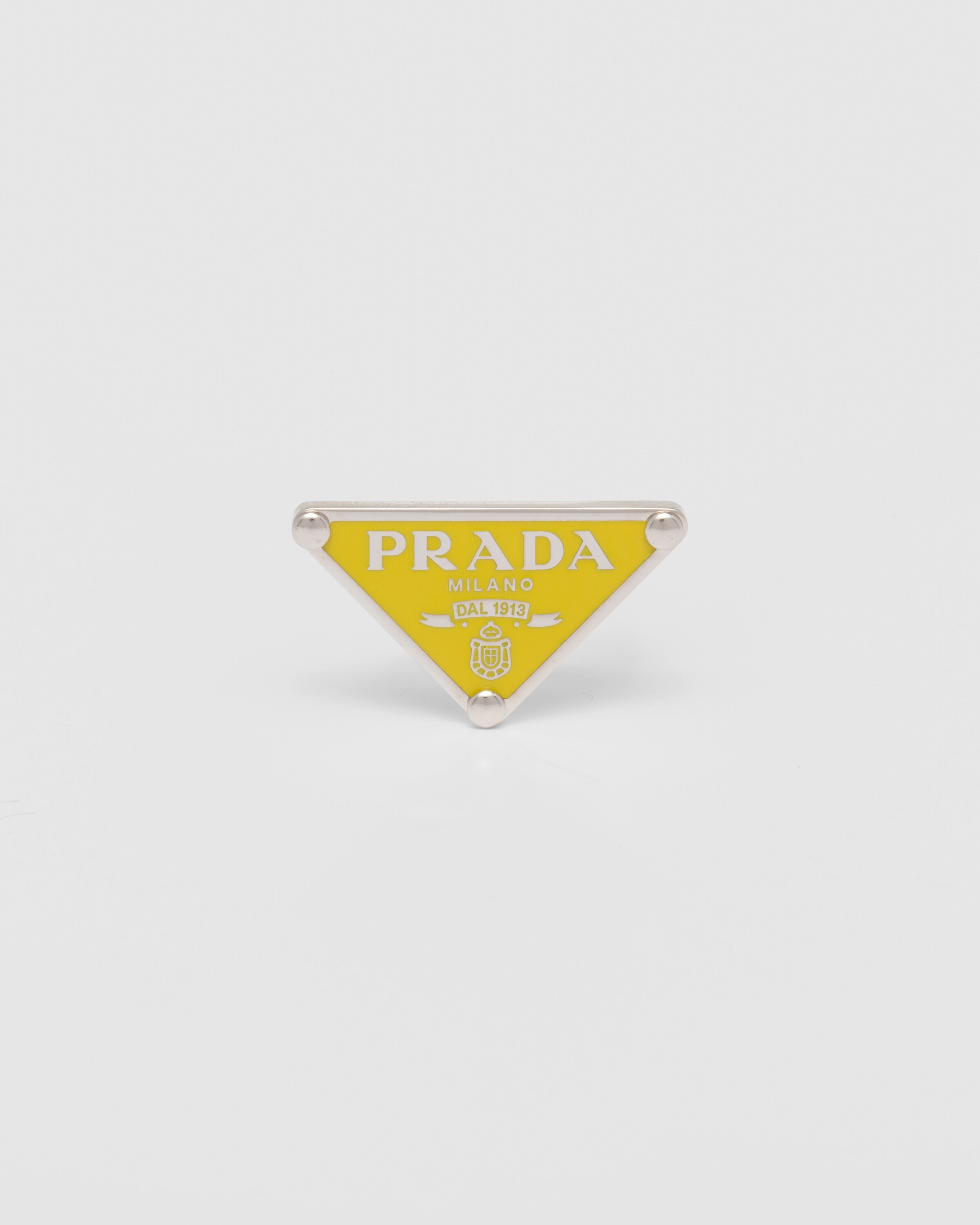 Yellow Prada Symbole single right earring Prada