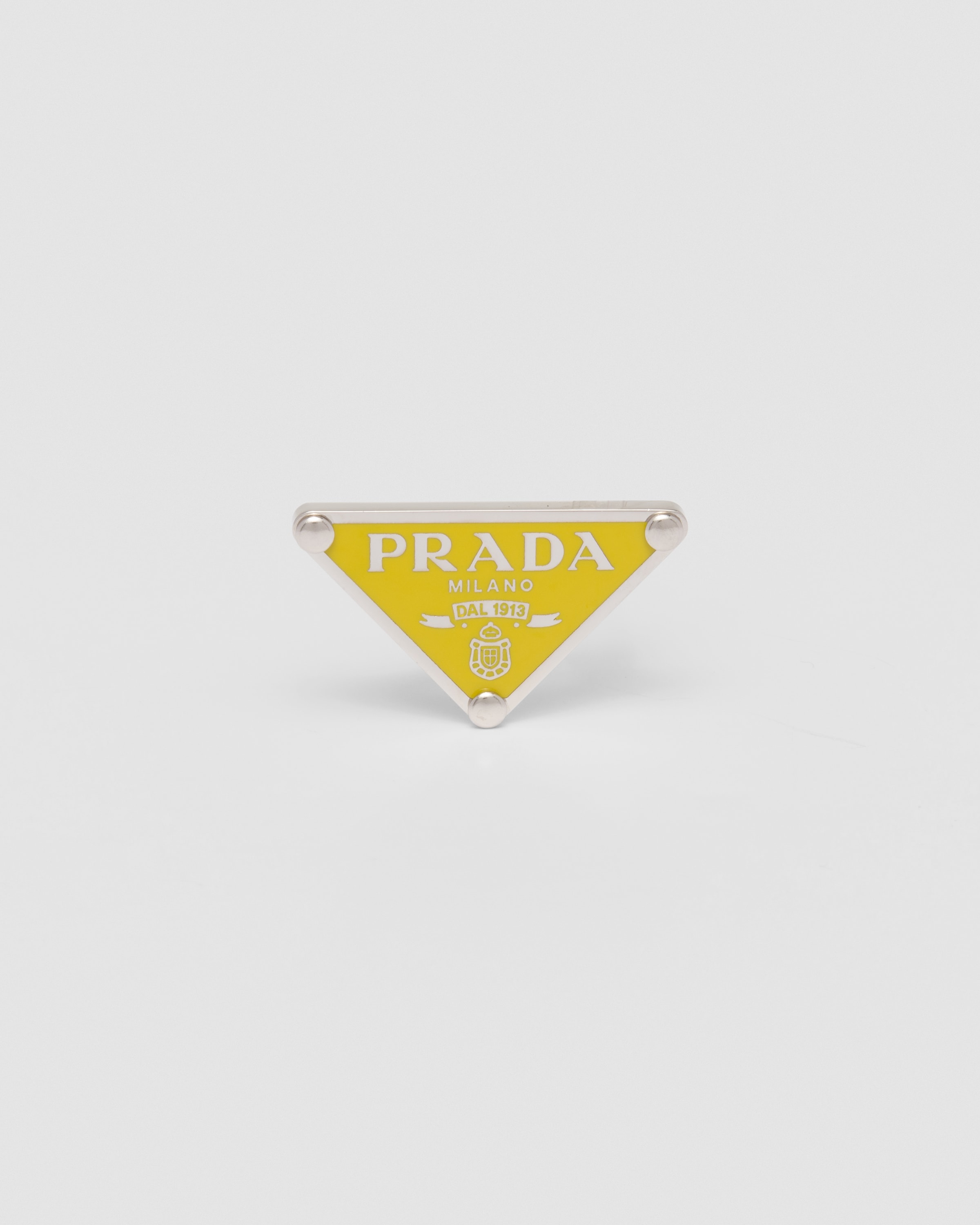 Yellow Prada Symbole Single Left Earring PRADA