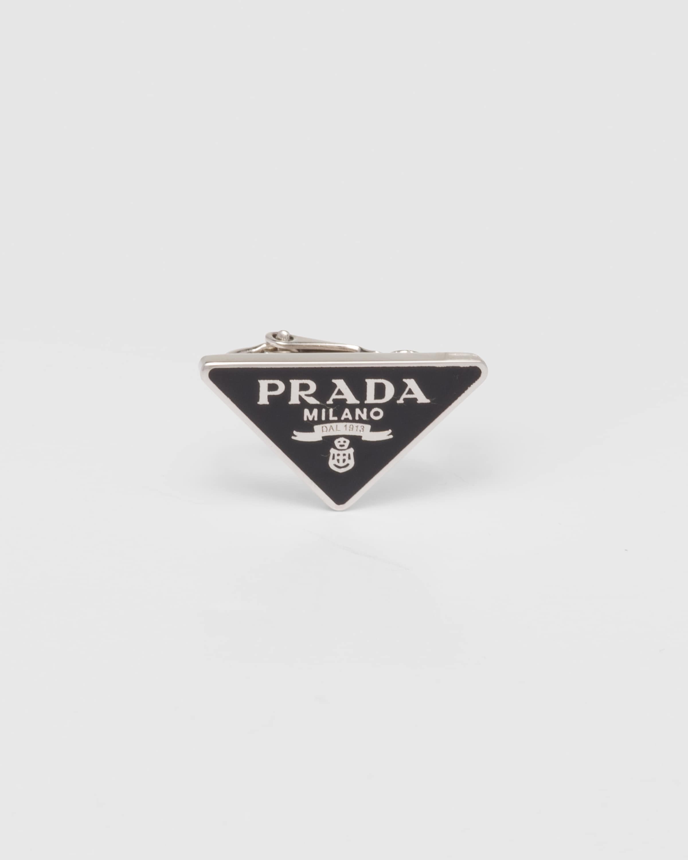 Black Prada Symbole clip right earring | Prada