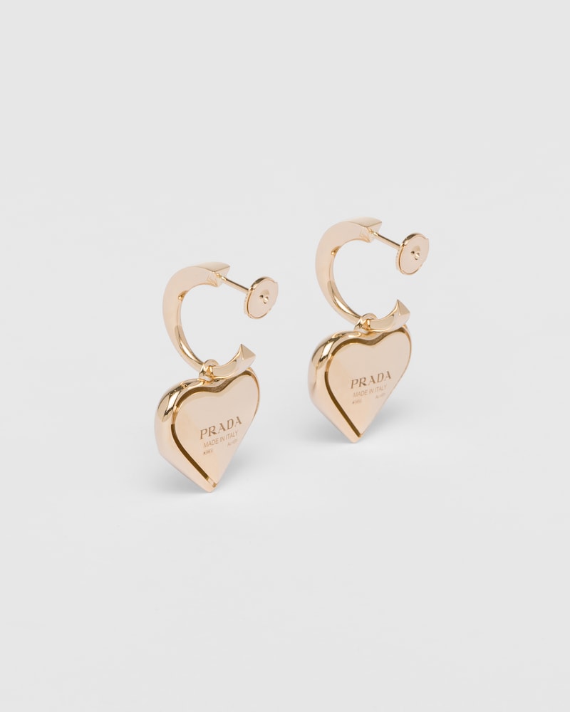 Gold Eternal Gold Small Drop Earrings In Yellow Gold PRADA