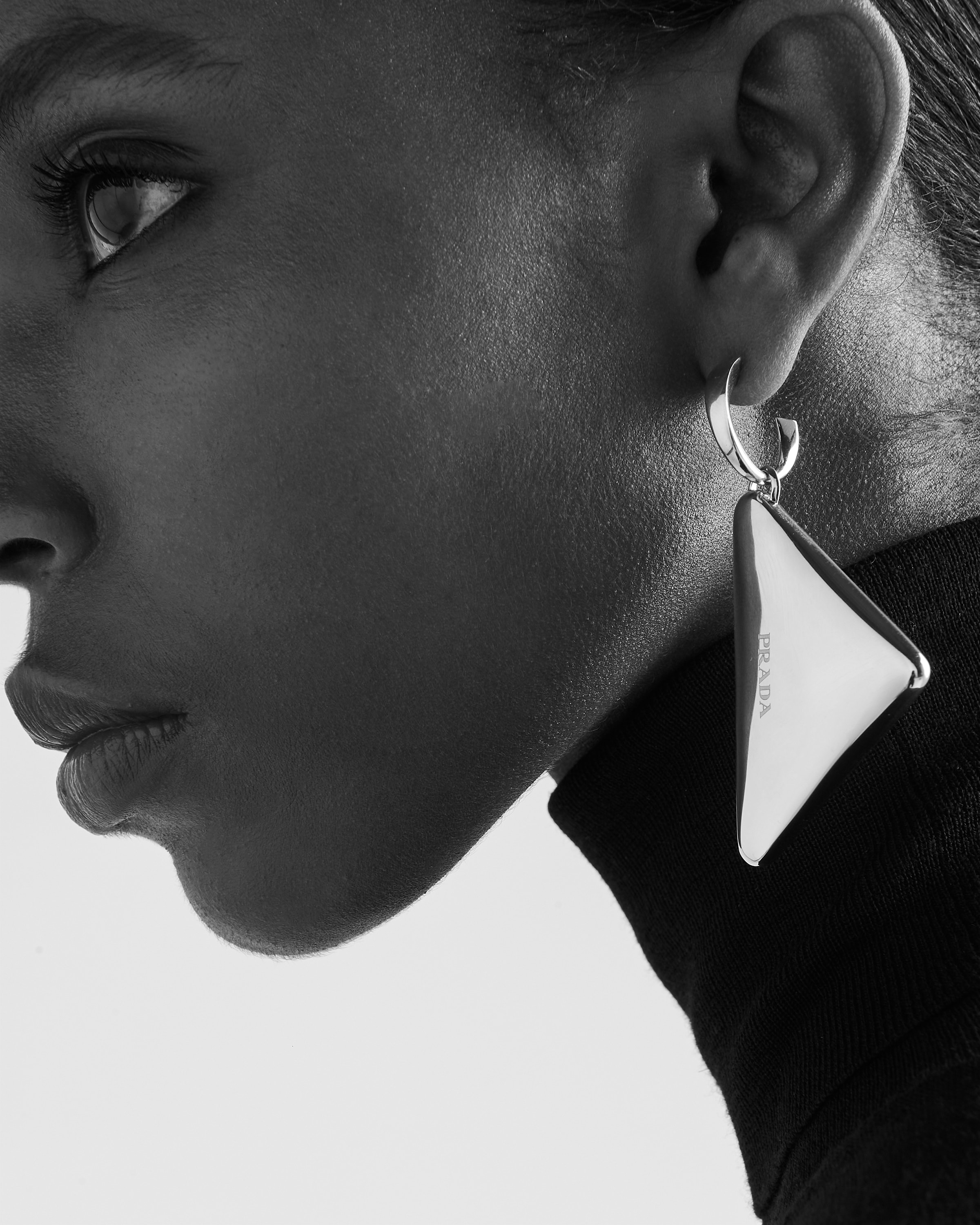 Prada Eternal Gold medium drop earrings in yellow gold 6