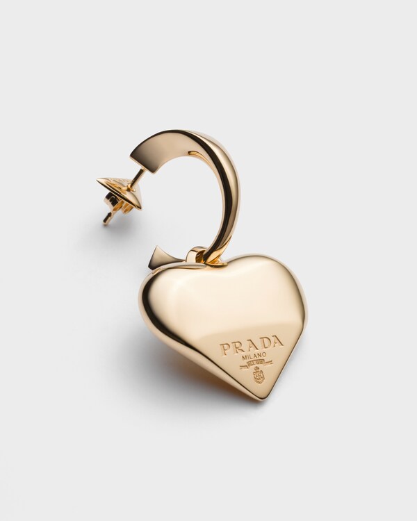 이터널 골드 소형 드롭 귀걸이, 옐로우 골드 - 골드 이터널 골드 소형 드롭 귀걸이, 옐로우 골드 - 골드