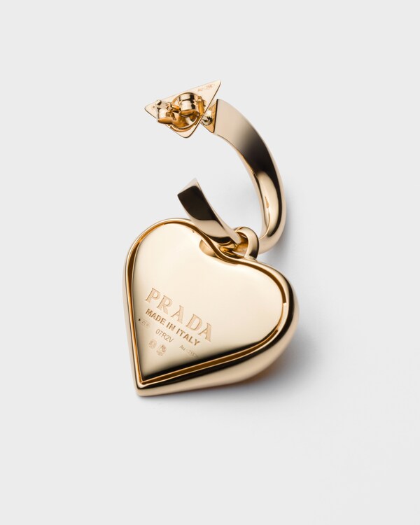 이터널 골드 소형 드롭 귀걸이, 옐로우 골드 - 골드 이터널 골드 소형 드롭 귀걸이, 옐로우 골드 - 골드