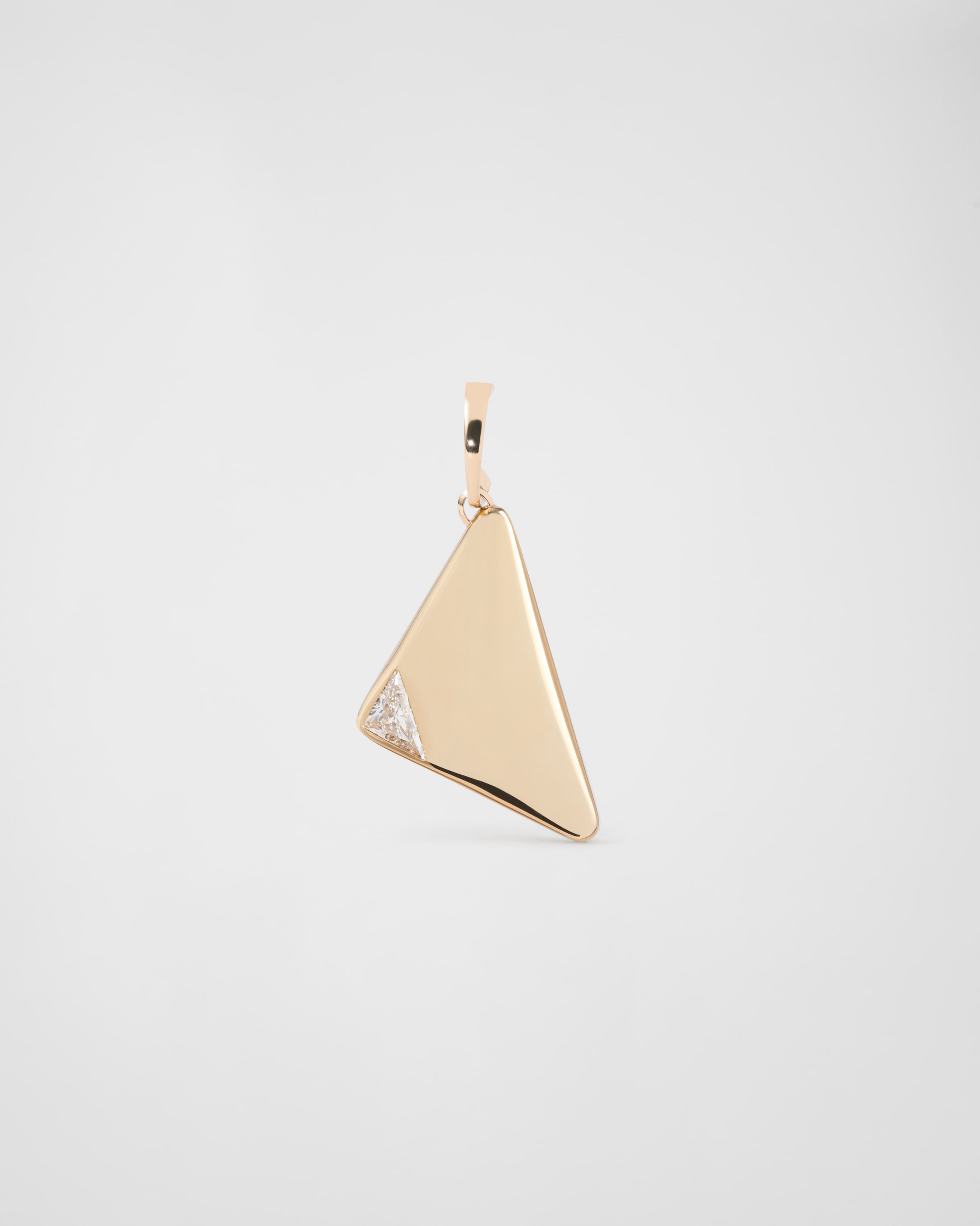 Gold/white Eternal Gold Single Pendant Earring In Yellow