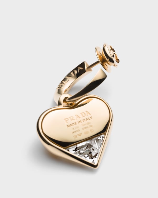 Eternal Gold pendant earrings in yellow gold and laboratory-grown diamonds Eternal Gold pendant earrings in yellow gold and laboratory-grown diamonds