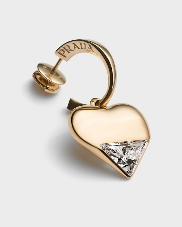 Eternal Gold pendant earrings in yellow gold and laboratory-grown diamonds Eternal Gold pendant earrings in yellow gold and laboratory-grown diamonds