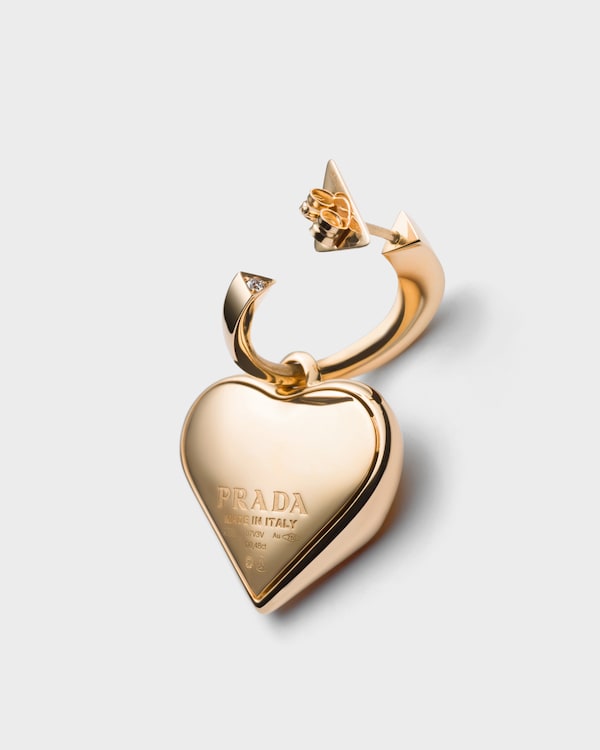 Eternal Gold pendant earrings - yellow gold and diamonds - Gold/White Eternal Gold pendant earrings - yellow gold and diamonds - Gold/White