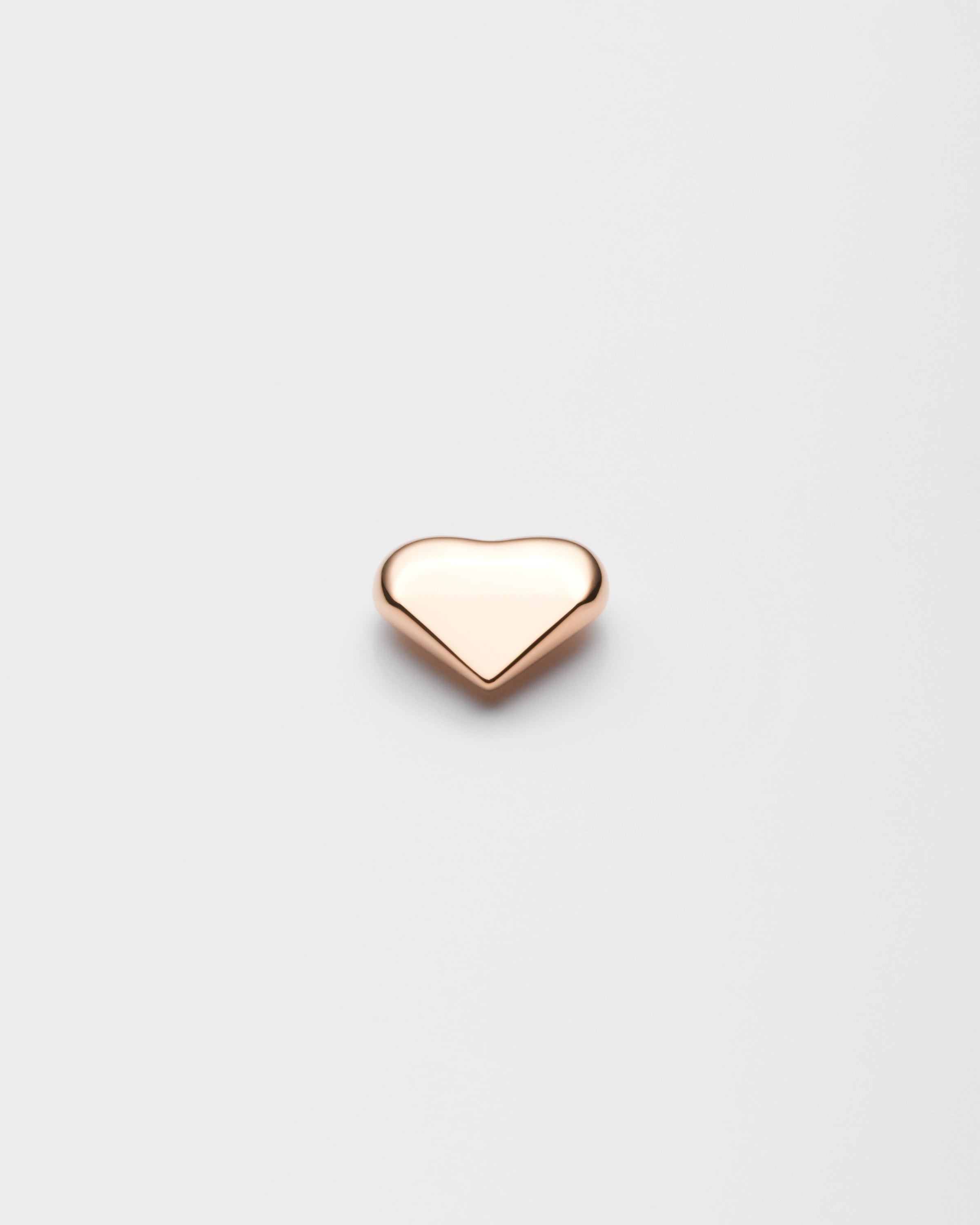 Prada Orecchino Singolo Eternal Gold Heart Nano In Oro Rosa, Donna, Oro Rosa