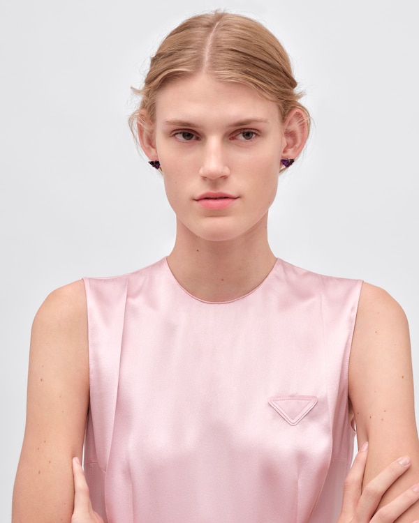 Couleur Vivante stud earrings - white gold with amethyst - Gold/Amethyst Couleur Vivante stud earrings - white gold with amethyst - Gold/Amethyst