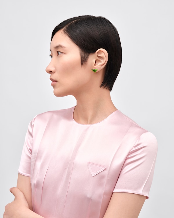 Boucles d’oreilles à clous Couleur Vivante - or blanc avec péridot - Or/Péridot Boucles d’oreilles à clous Couleur Vivante - or blanc avec péridot - Or/Péridot