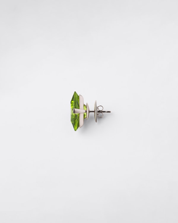 Boucles d’oreilles à clous Couleur Vivante - or blanc avec péridot - Or/Péridot Boucles d’oreilles à clous Couleur Vivante - or blanc avec péridot - Or/Péridot