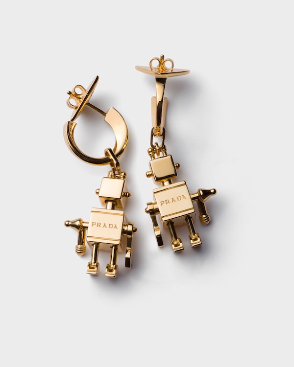 Eternal Gold Pop Charms earrings - Gold/White Eternal Gold Pop Charms earrings - Gold/White