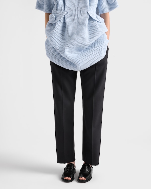 Brushed leather peep-toe loafers Brushed leather peep-toe loafers