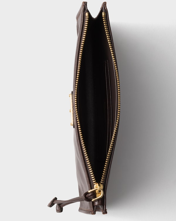 皮革小袋 - 深棕色 皮革小袋 - 深棕色