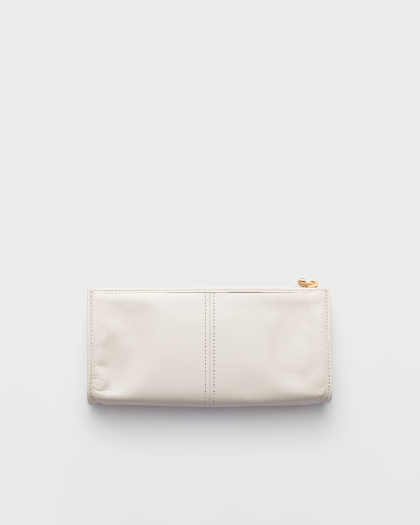Leather pouch - White Leather pouch - White