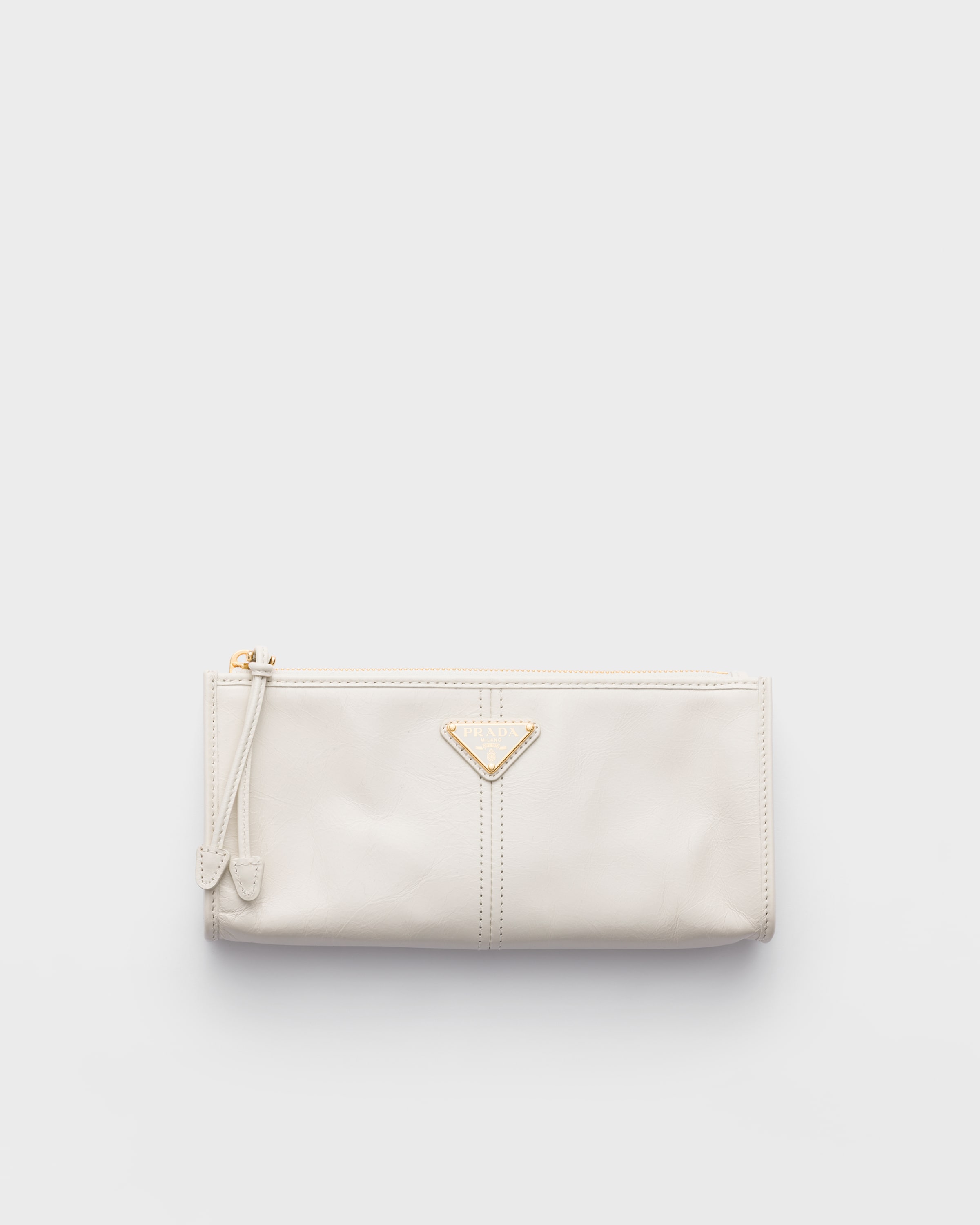 White Leather Pouch | PRADA - United States