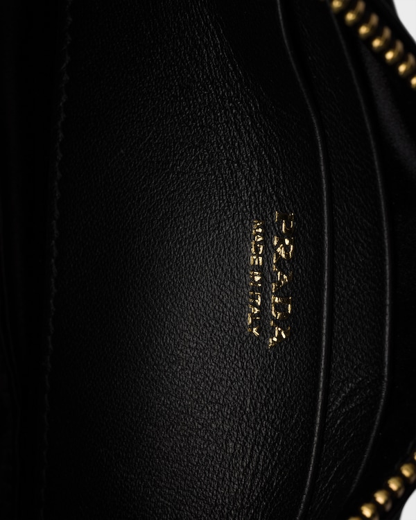 Nappa leather zipper pouch - Black Nappa leather zipper pouch - Black