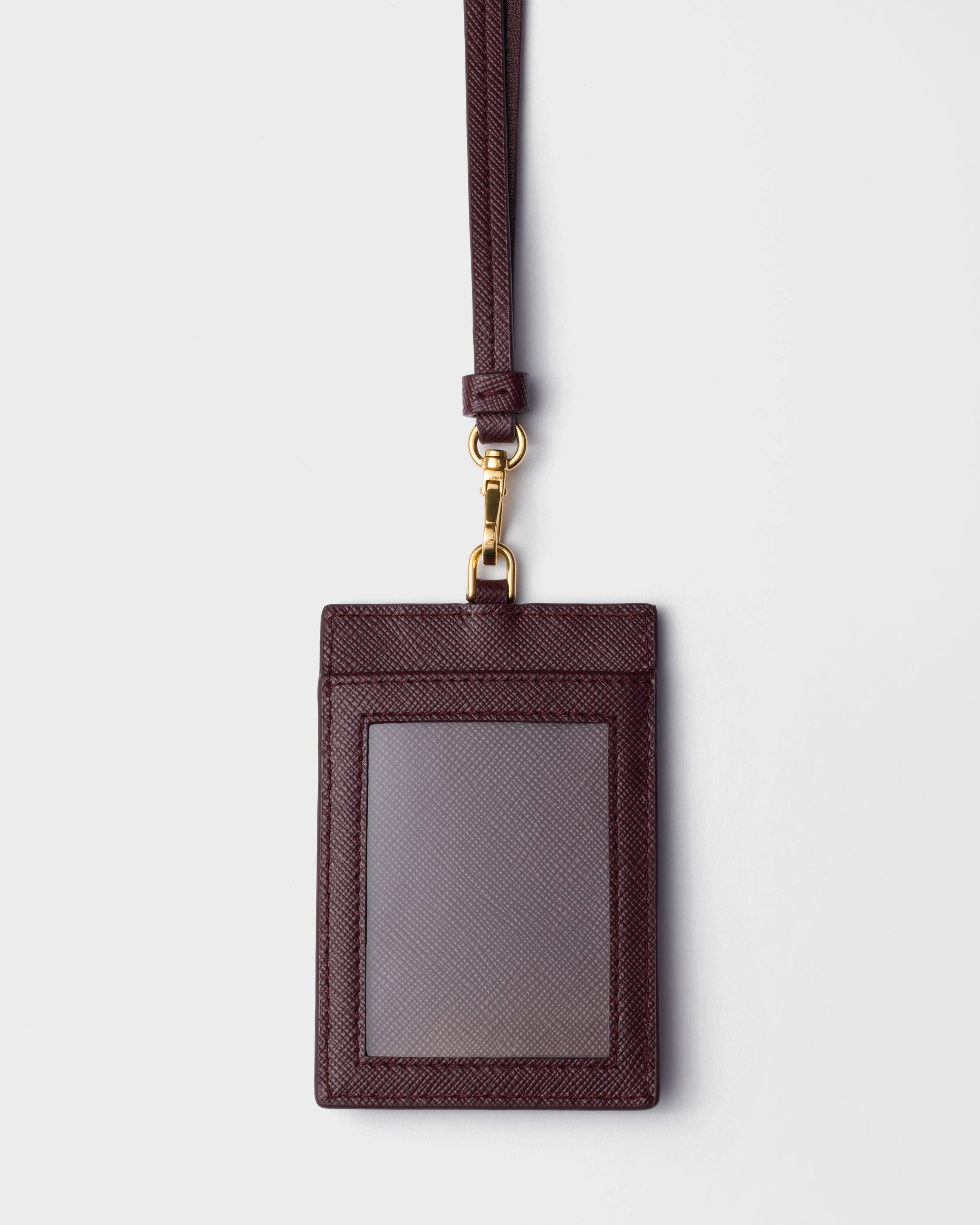 【日本入手困難】Saffiano Leather Badge Holder PRADA - Saffiano Blue Leather Badge Holder | eBay