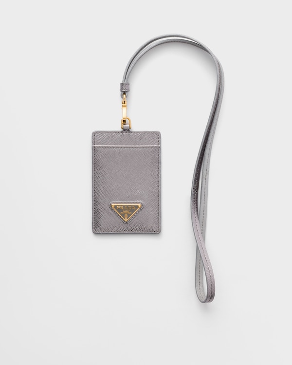 Saffiano Leather Badge Holder Saffiano Leather Badge Holder