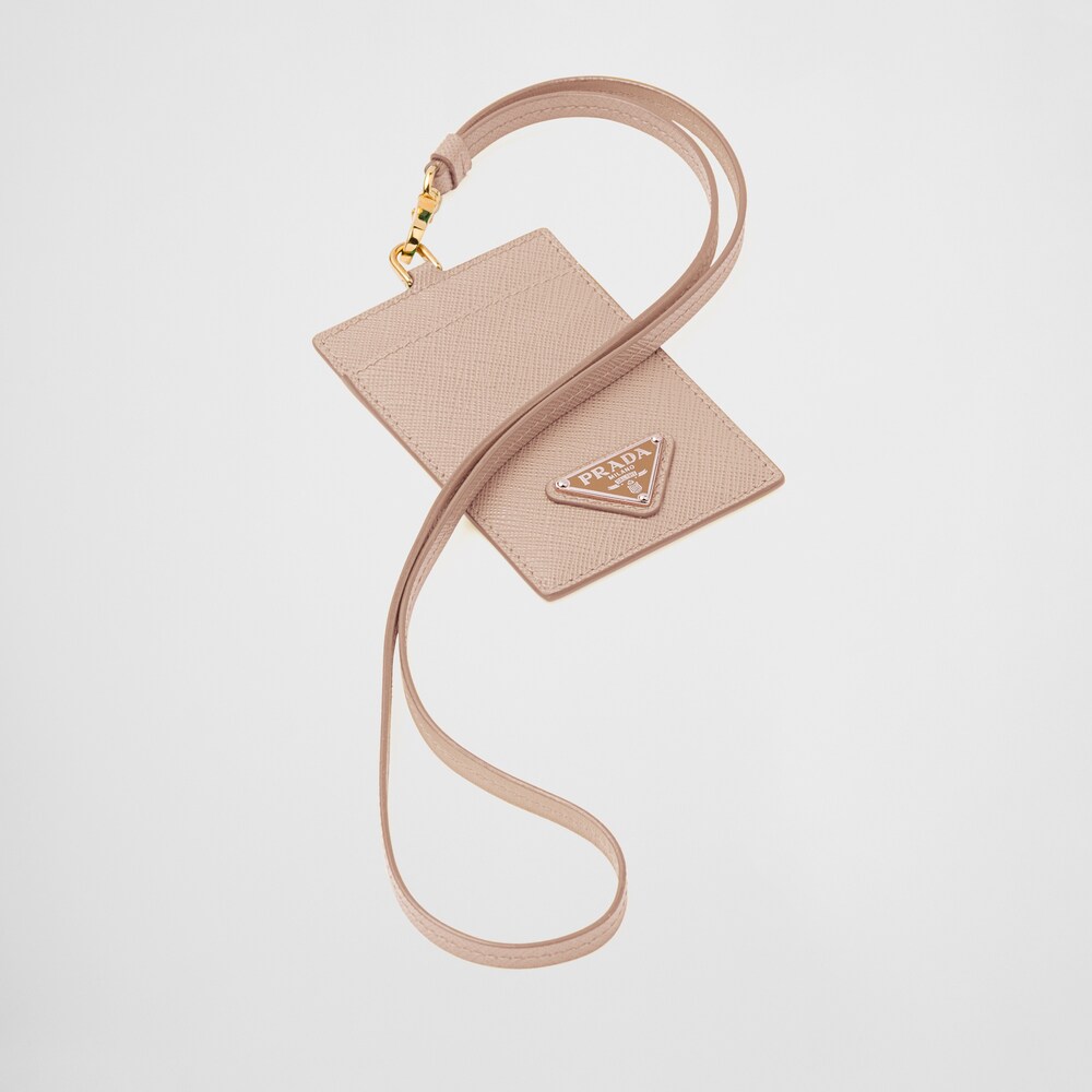Prada Saffiano Leather Badge Holder 1