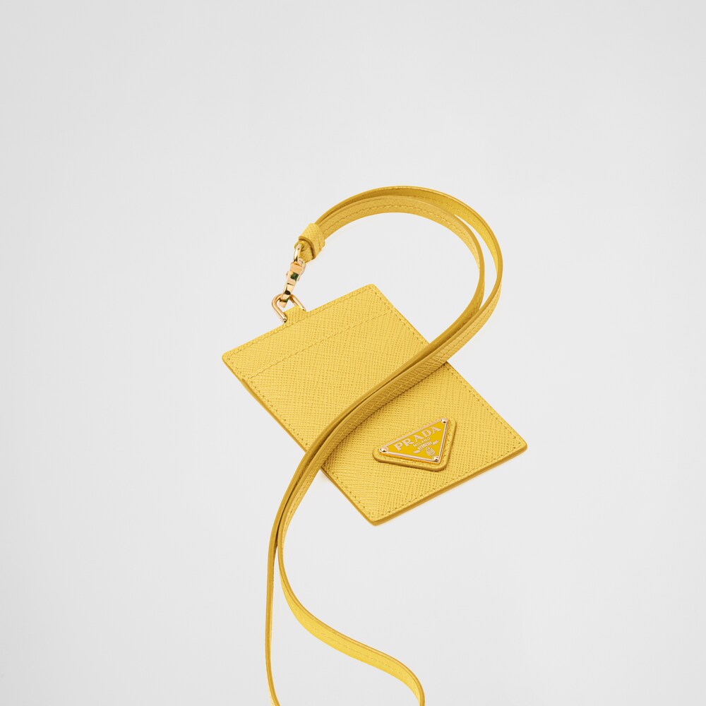 Prada Saffiano Leather Badge Holder 1