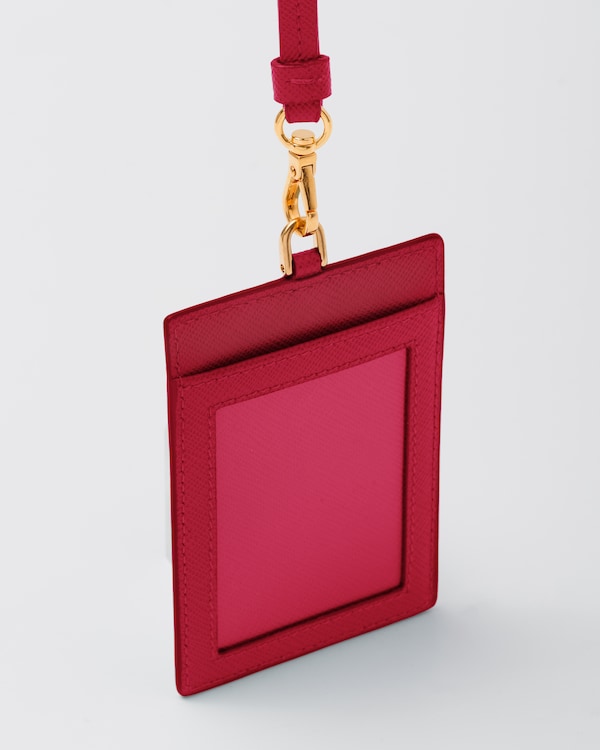 Saffiano Leather Badge Holder Saffiano Leather Badge Holder