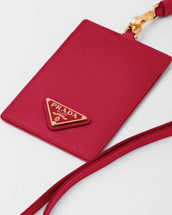 Saffiano Leather Badge Holder Saffiano Leather Badge Holder