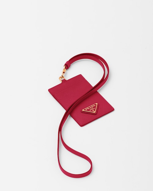 Prada Saffiano Leather Badge Holder 1